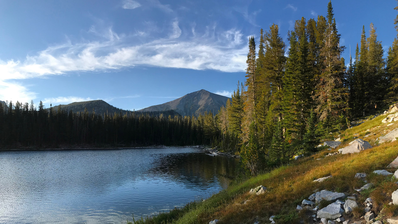 The glacial lake